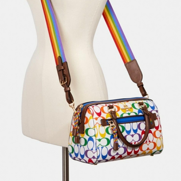 Coach Handbags - 🎁PRICE FIRM🎉2xHP🎉2PCS Rainbow Satchel & Wallet